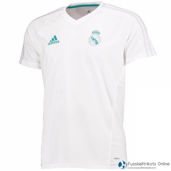 Real Madrid Training Shirts 2017-18 Weiß Fussballtrikots Günstig
